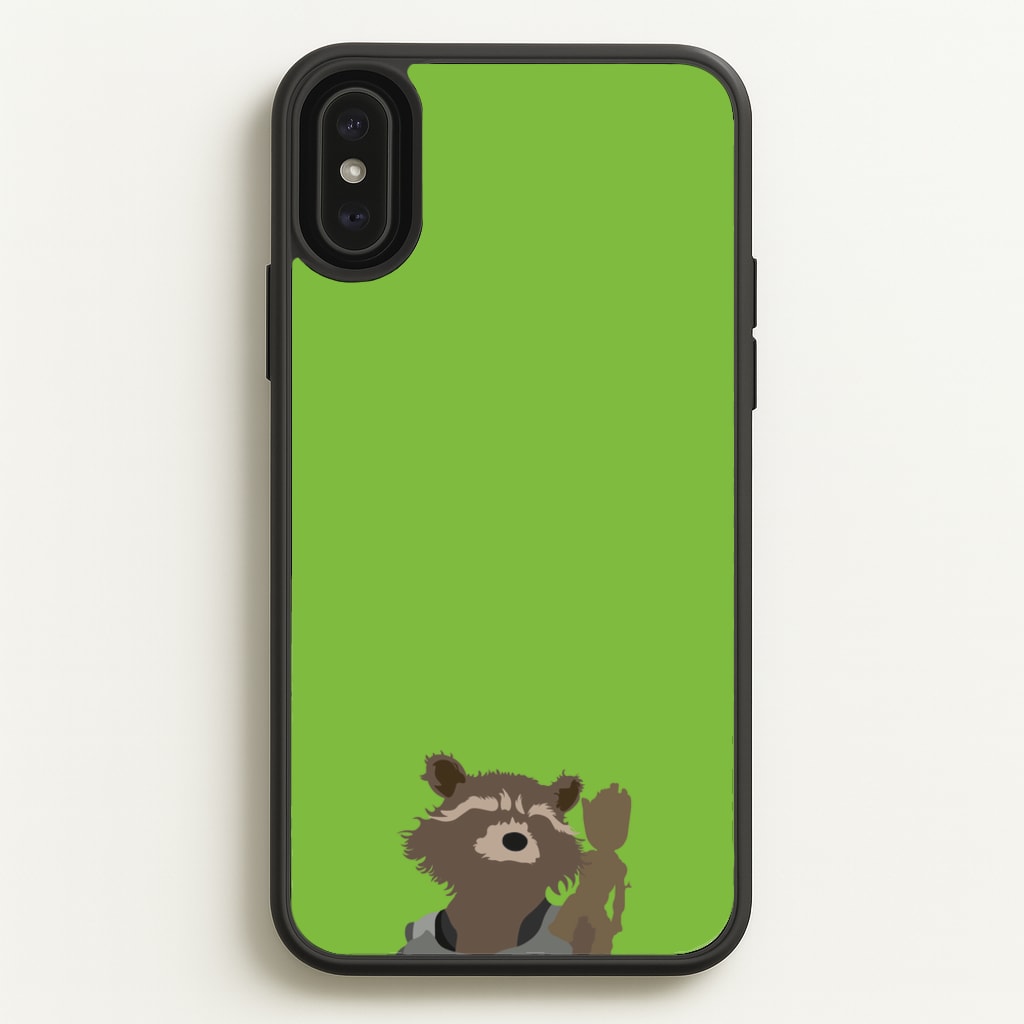 Rocket Raccoon And Groot - GOTG - Marvel Phone Case for iPhone XS Max