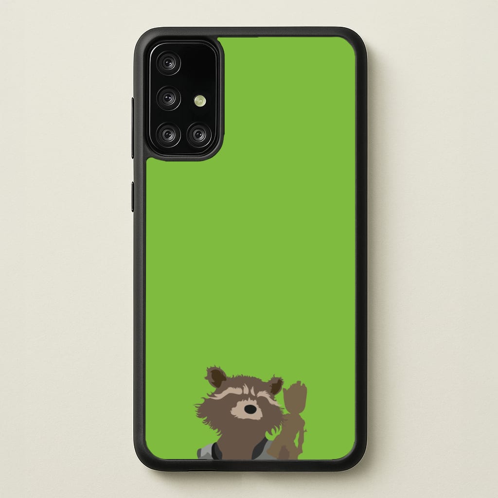 Rocket Raccoon And Groot - GOTG - Marvel Phone Case for Galaxy A71