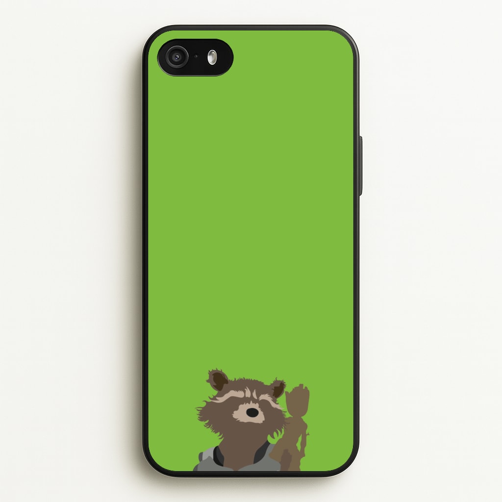 Rocket Raccoon And Groot - GOTG - Marvel Phone Case for iPhone 5 / 5s / SE 2016