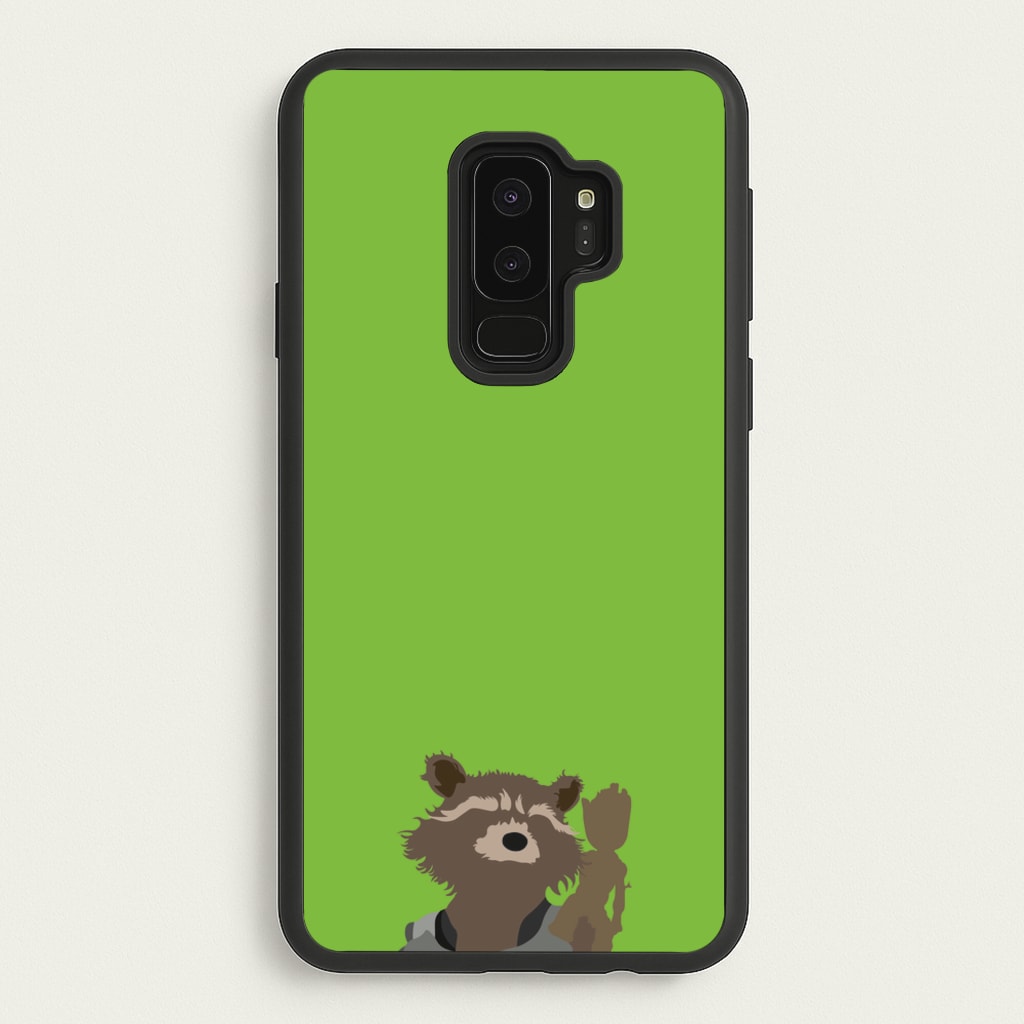 Rocket Raccoon And Groot - GOTG - Marvel Phone Case for Galaxy S9 Plus