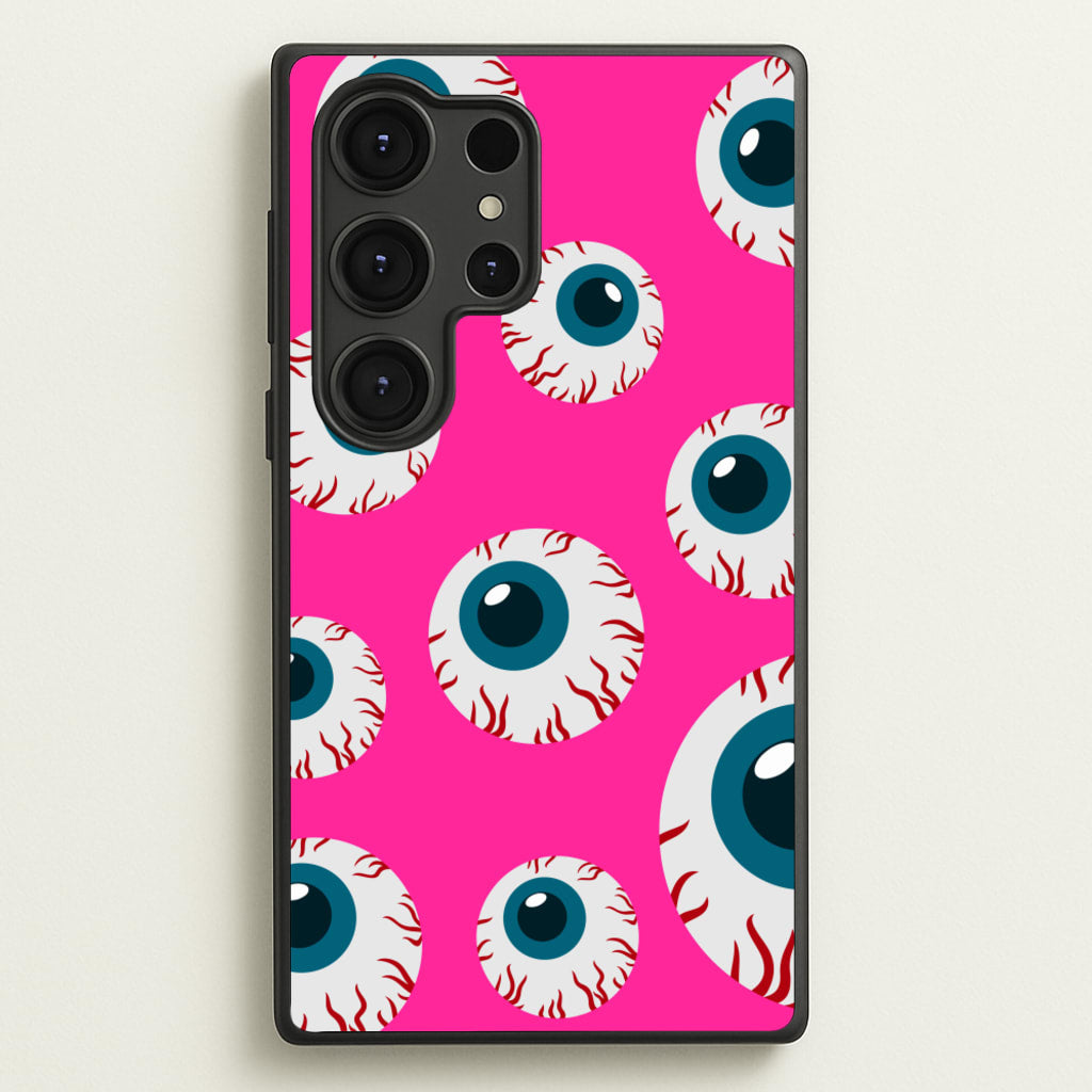 Spooky Eye Pattern  -  Phone Case for Galaxy S25 Ultra
