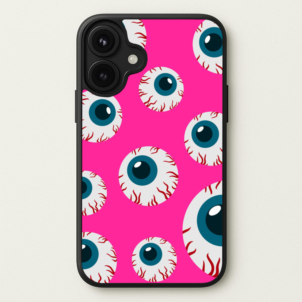 Spooky Eye Pattern Phone Case for iPhone 17