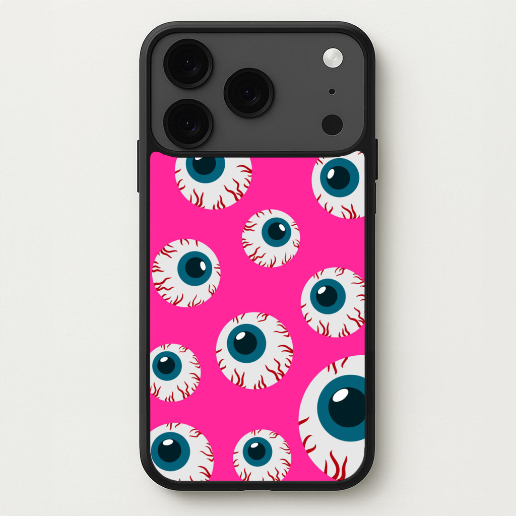 Spooky Eye Pattern Phone Case for iPhone 17 Pro Max