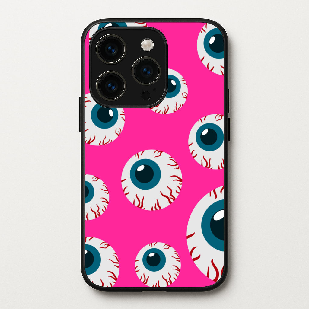 Spooky Eye Pattern  -  Phone Case for iPhone 14 Pro
