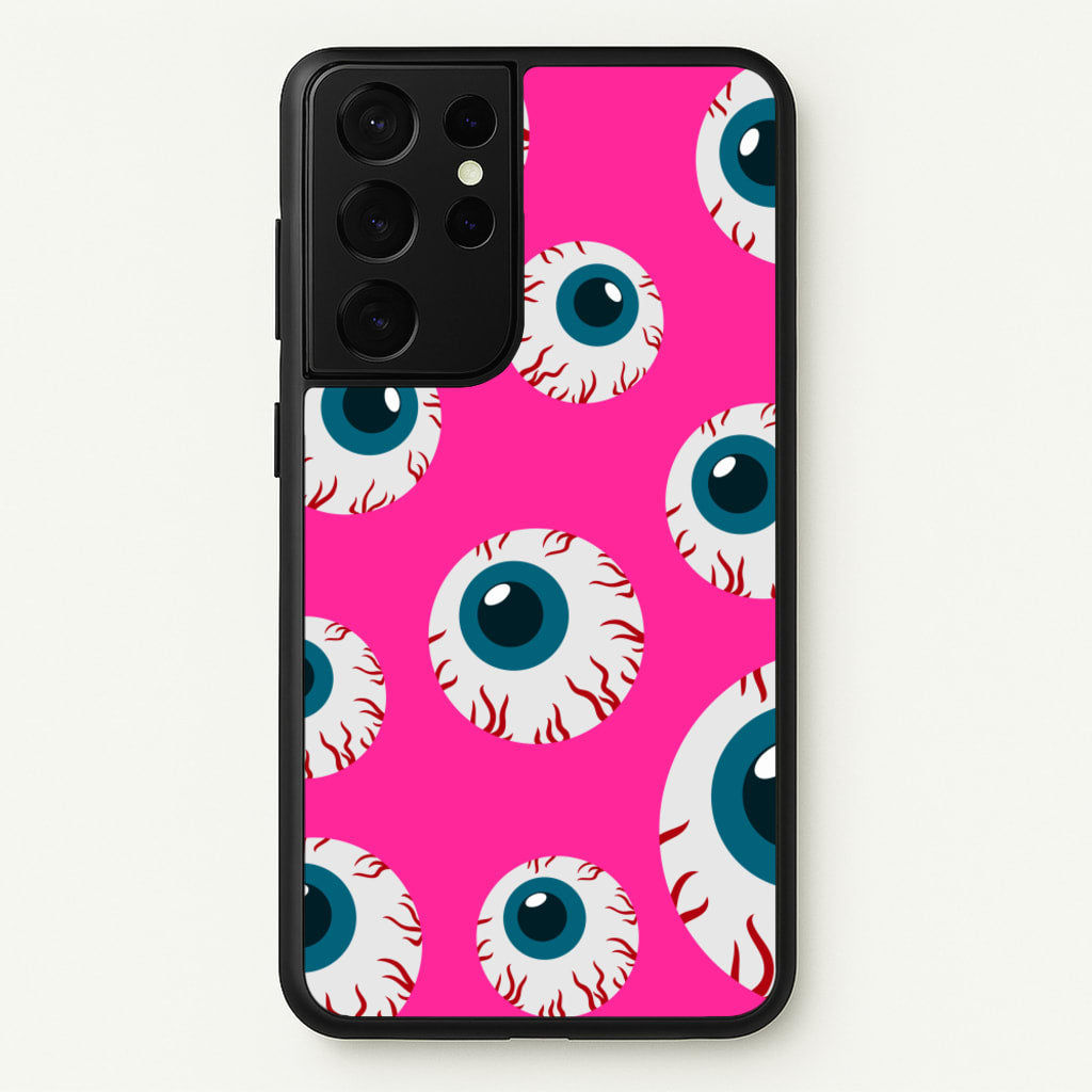 Spooky Eye Pattern - Phone Case for Galaxy S21 Ultra