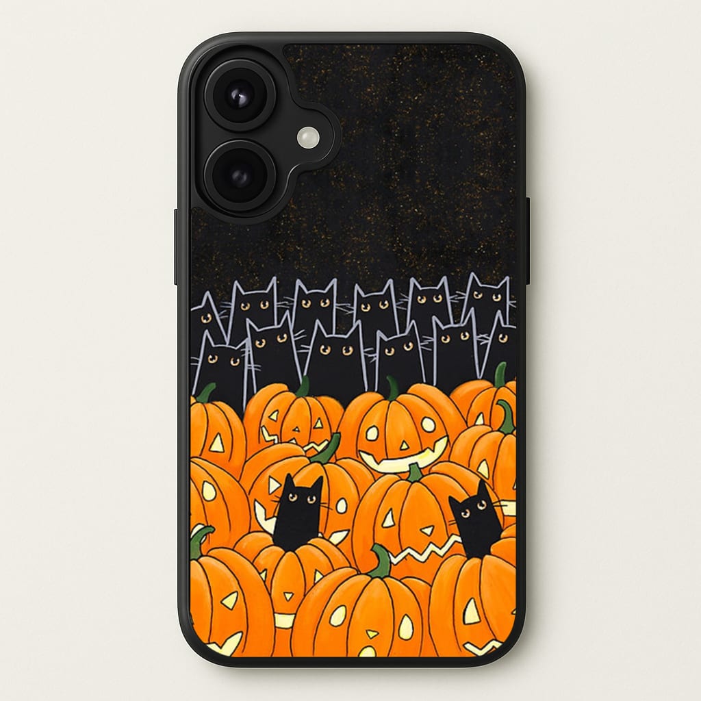 Black Cats & Lanterns - Halloween Phone Case for iPhone 17