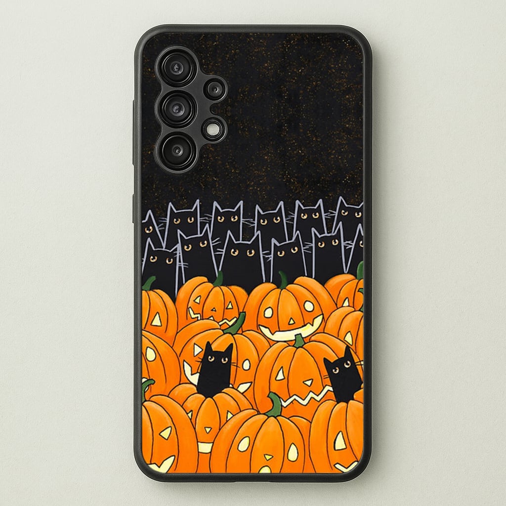 Black Cats & Lanterns - Halloween - Phone Case for Galaxy A13