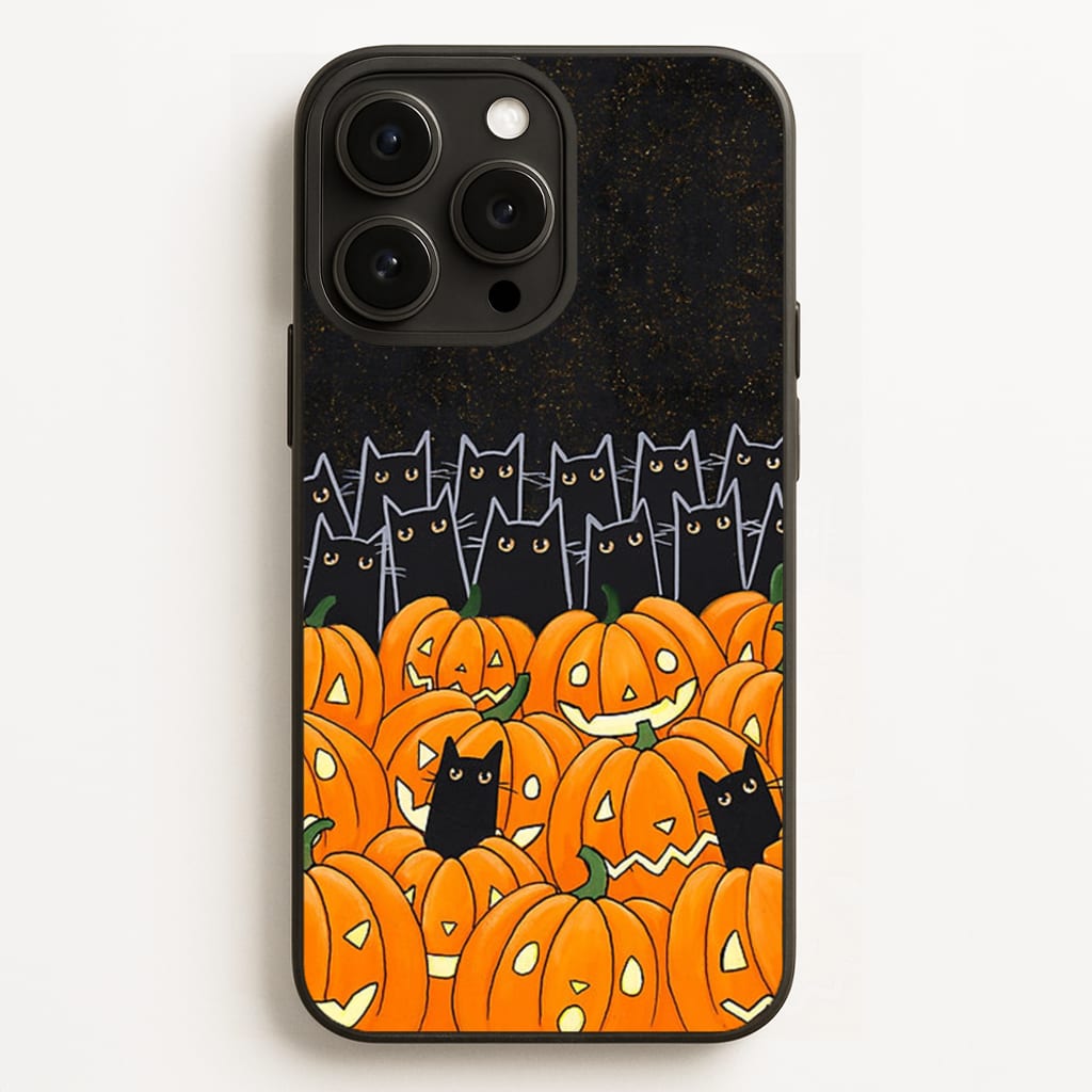 Black Cats & Lanterns - Halloween - Phone Case for iPhone 12 Pro Max