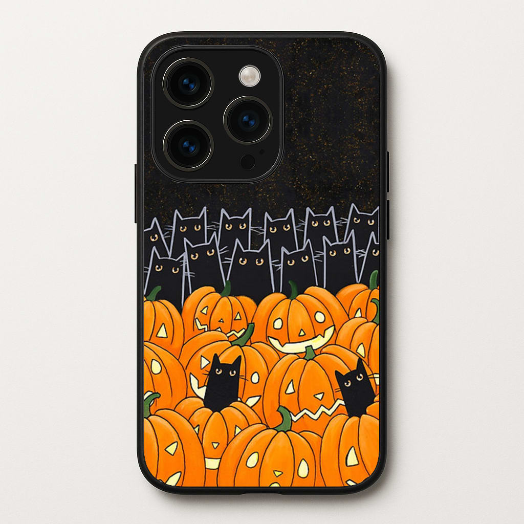 Black Cats & Lanterns - Halloween - Phone Case for iPhone 14 Pro