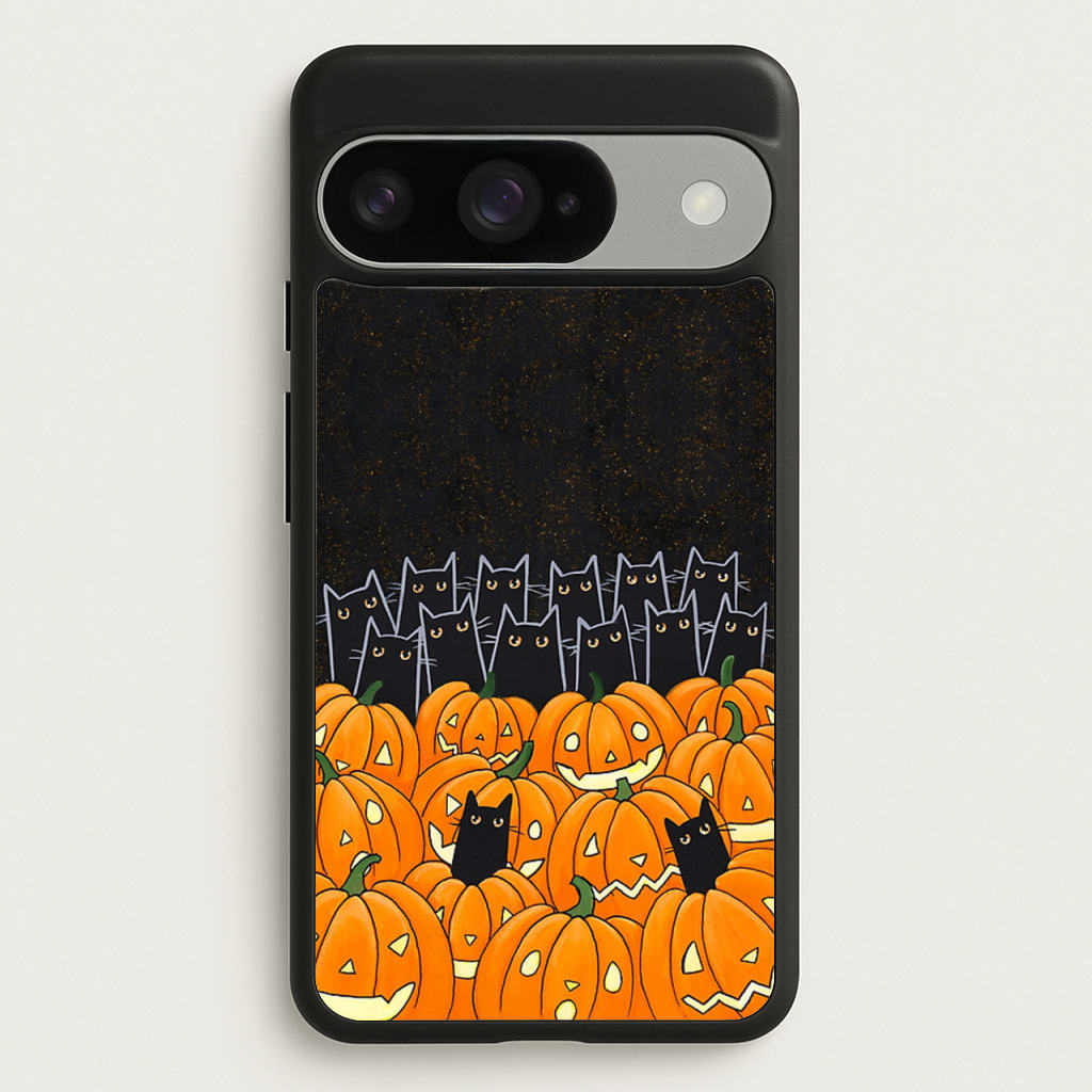 Black Cats & Lanterns - Halloween Phone Case for Google Pixel 10 / 10 Pro