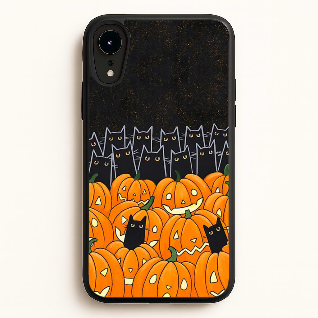 Black Cats & Lanterns - Halloween - Phone Case for iPhone XR