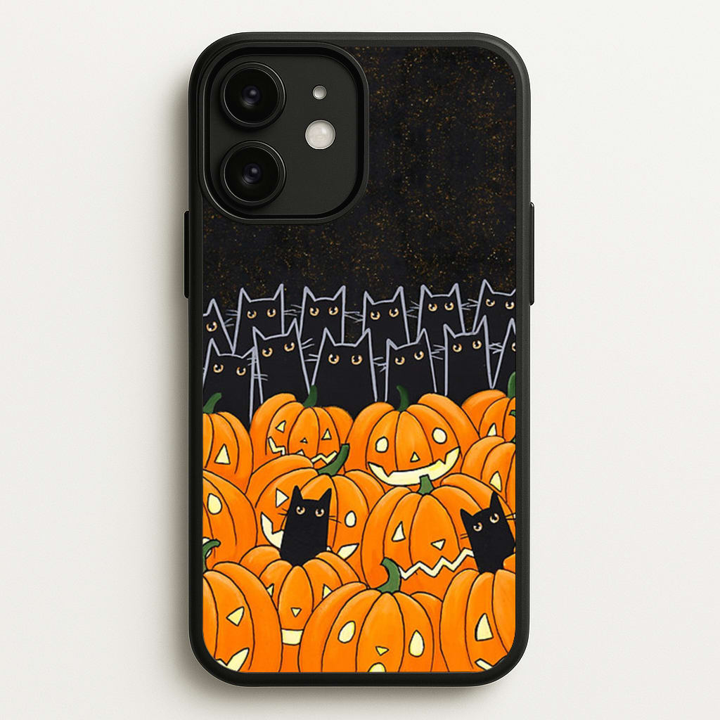 Black Cats & Lanterns - Halloween - Phone Case for iPhone 11