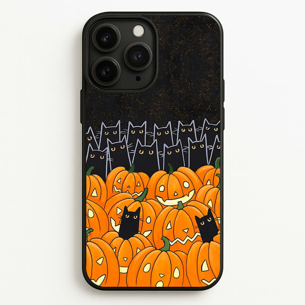 Black Cats & Lanterns - Halloween - Phone Case for iPhone 11 Pro