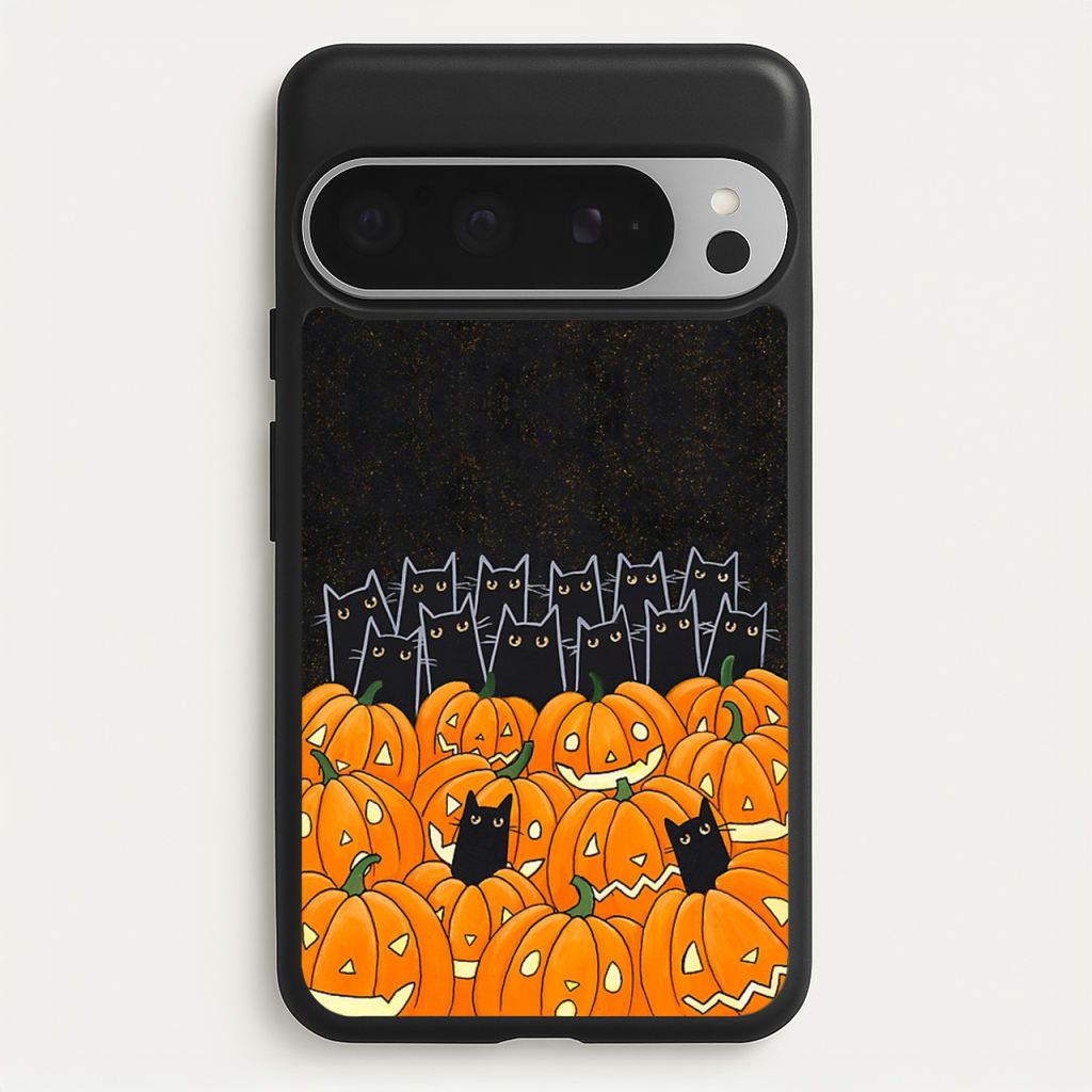 Black Cats & Lanterns - Halloween - Phone Case for Google Pixel 9 Pro XL