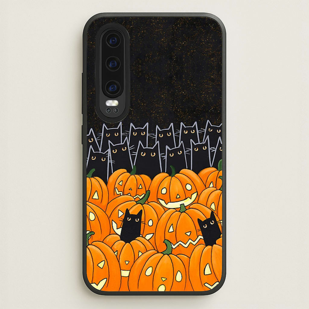 Black Cats & Lanterns - Halloween - Phone Case for Huawei P30