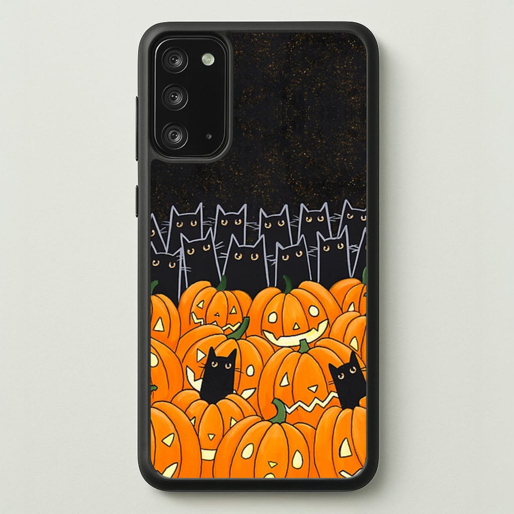 Black Cats & Lanterns - Halloween - Phone Case for Galaxy Note 20