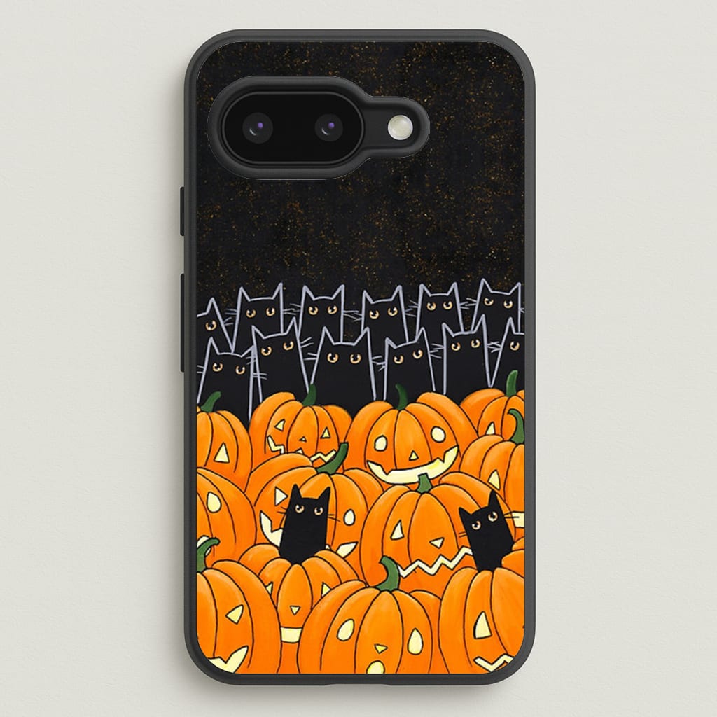Black Cats & Lanterns - Halloween - Phone Case for Google Pixel 9a