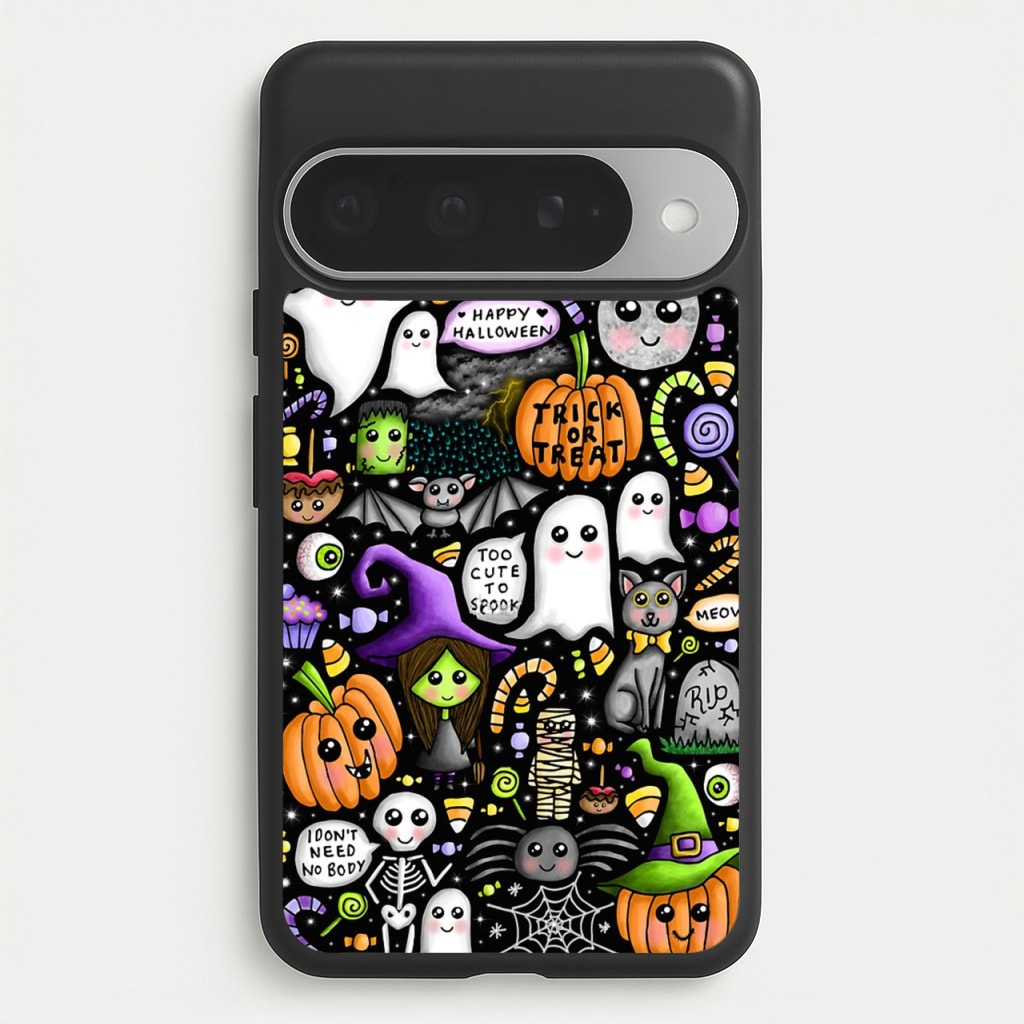 Colourful Halloween Pattern Phone Case for Google Pixel 10 Pro XL