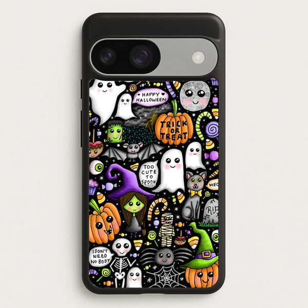 Colourful Halloween Pattern - Phone Case for Google Pixel 9 / 9 Pro