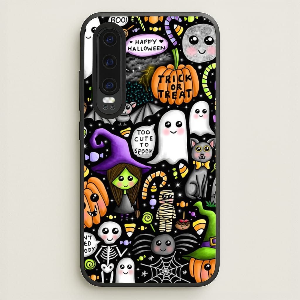 Colourful Halloween Pattern - Phone Case for Huawei P30