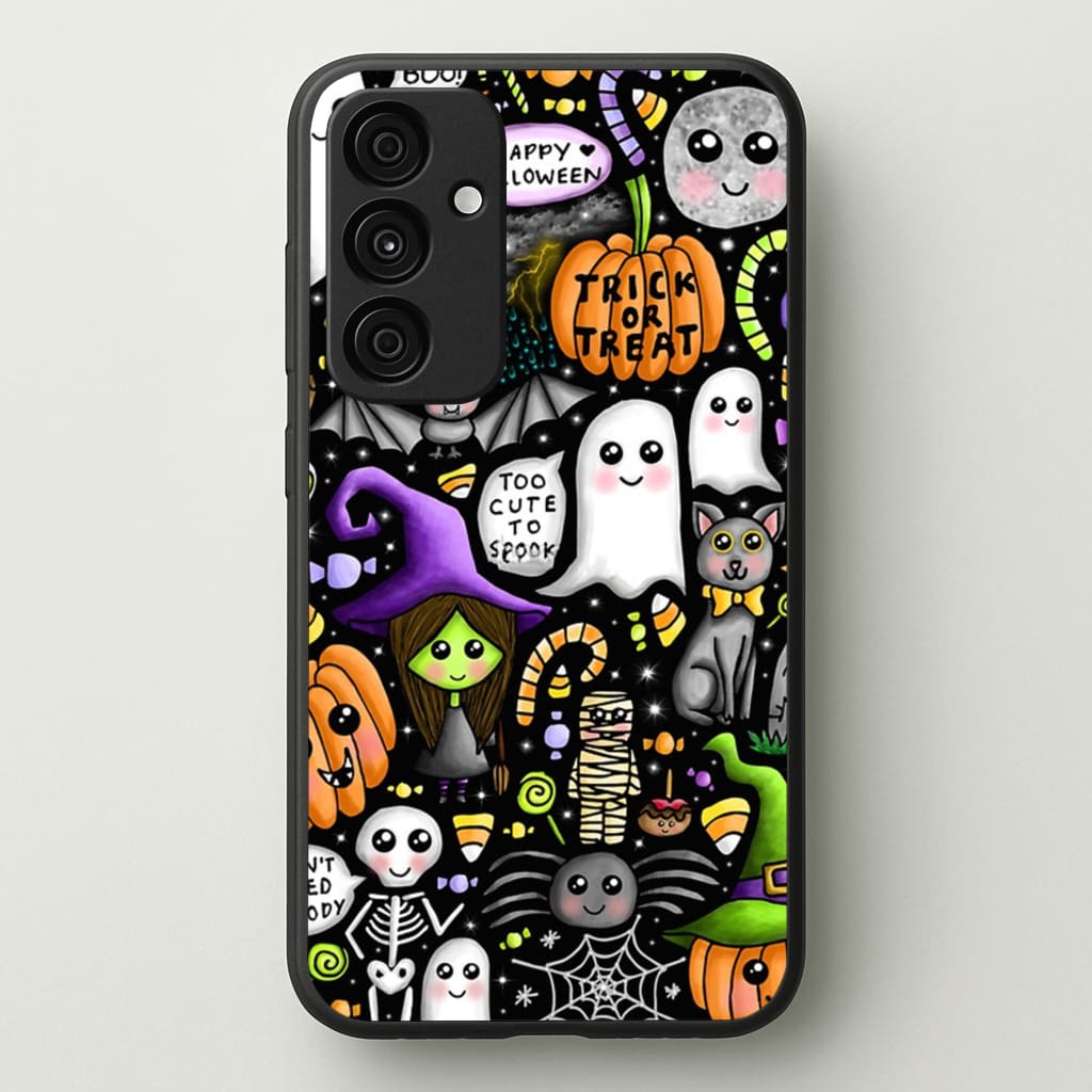 Colourful Halloween Pattern - Phone Case for Galaxy A35