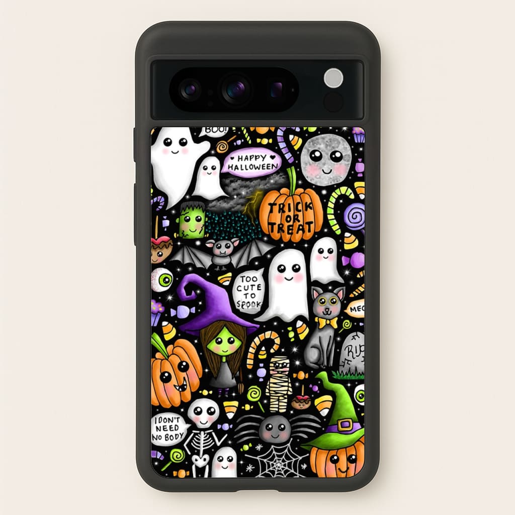 Colourful Halloween Pattern - Phone Case for Google Pixel 8 Pro