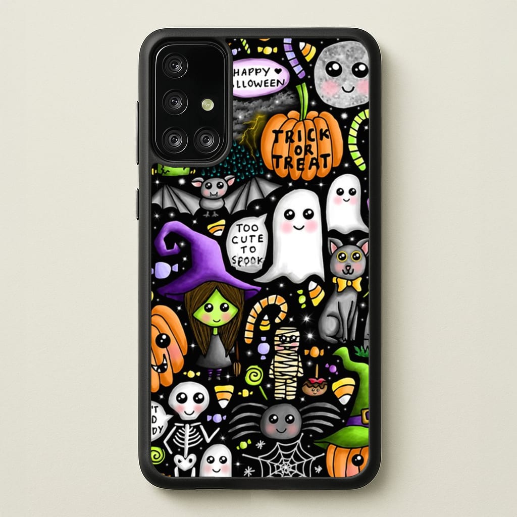 Colourful Halloween Pattern - Phone Case for Galaxy A71