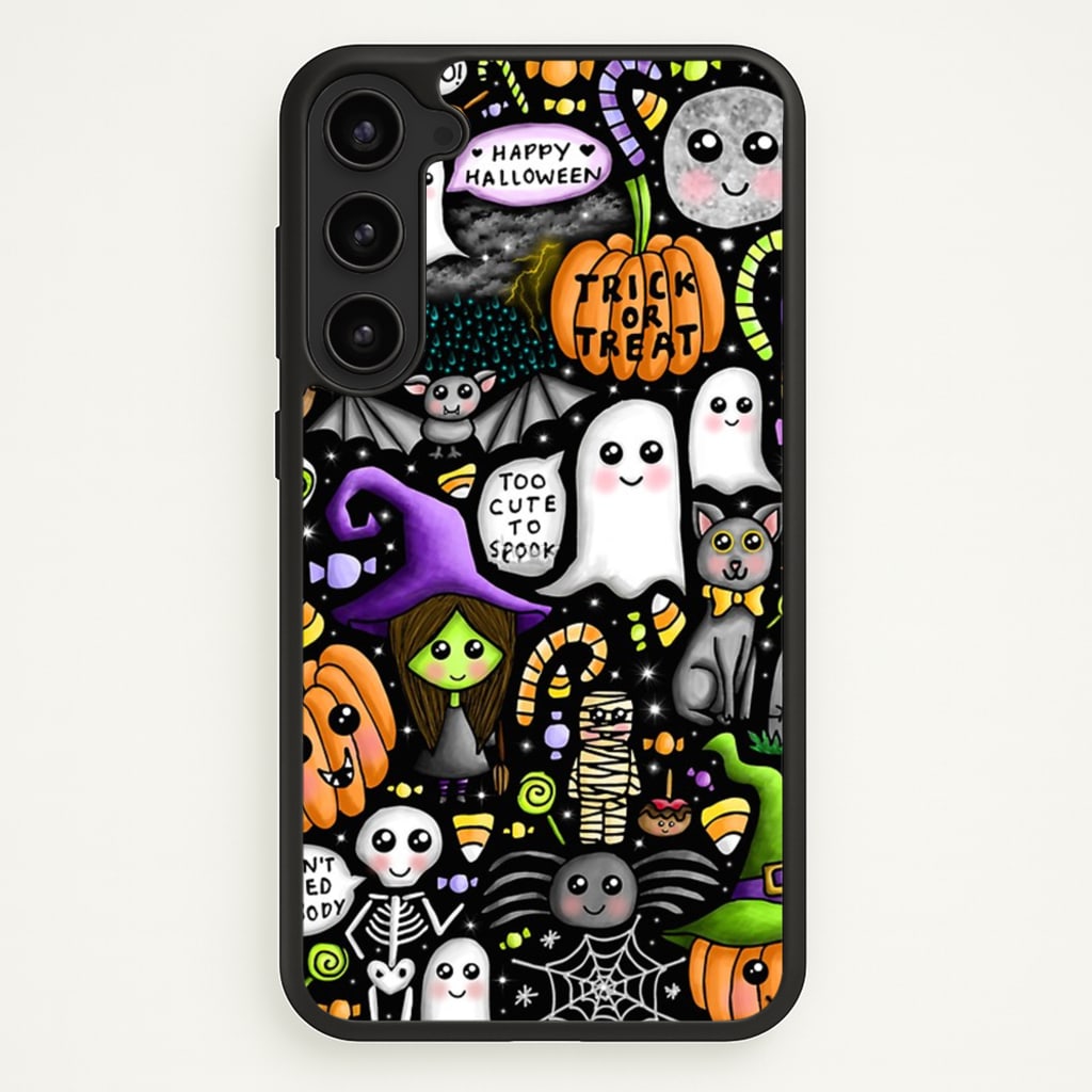 Colourful Halloween Pattern - Phone Case for Galaxy S23 Plus
