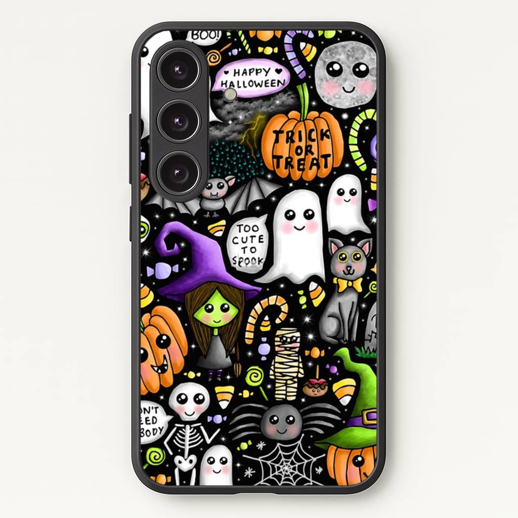 Colourful Halloween Pattern - Phone Case for Galaxy S25 Plus