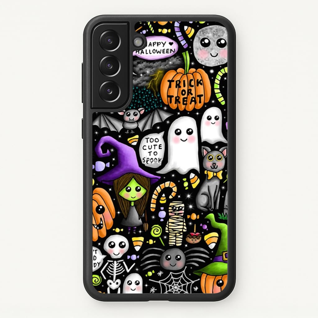 Colourful Halloween Pattern - Phone Case for Galaxy S21