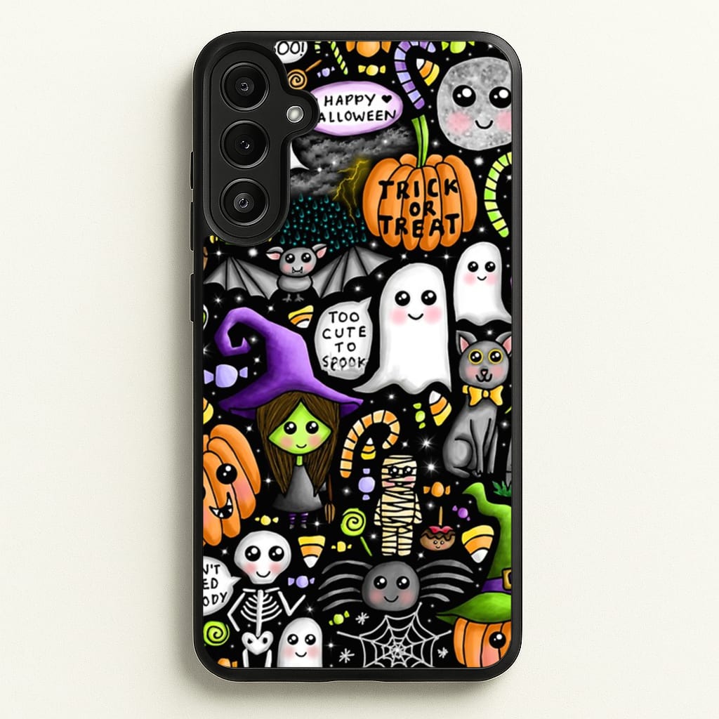 Colourful Halloween Pattern - Phone Case for Galaxy A36