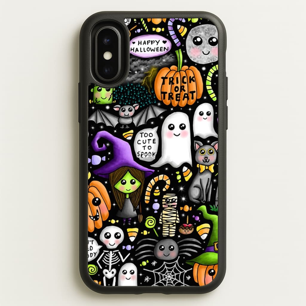 Colourful Halloween Pattern - Phone Case for iPhone X / XS