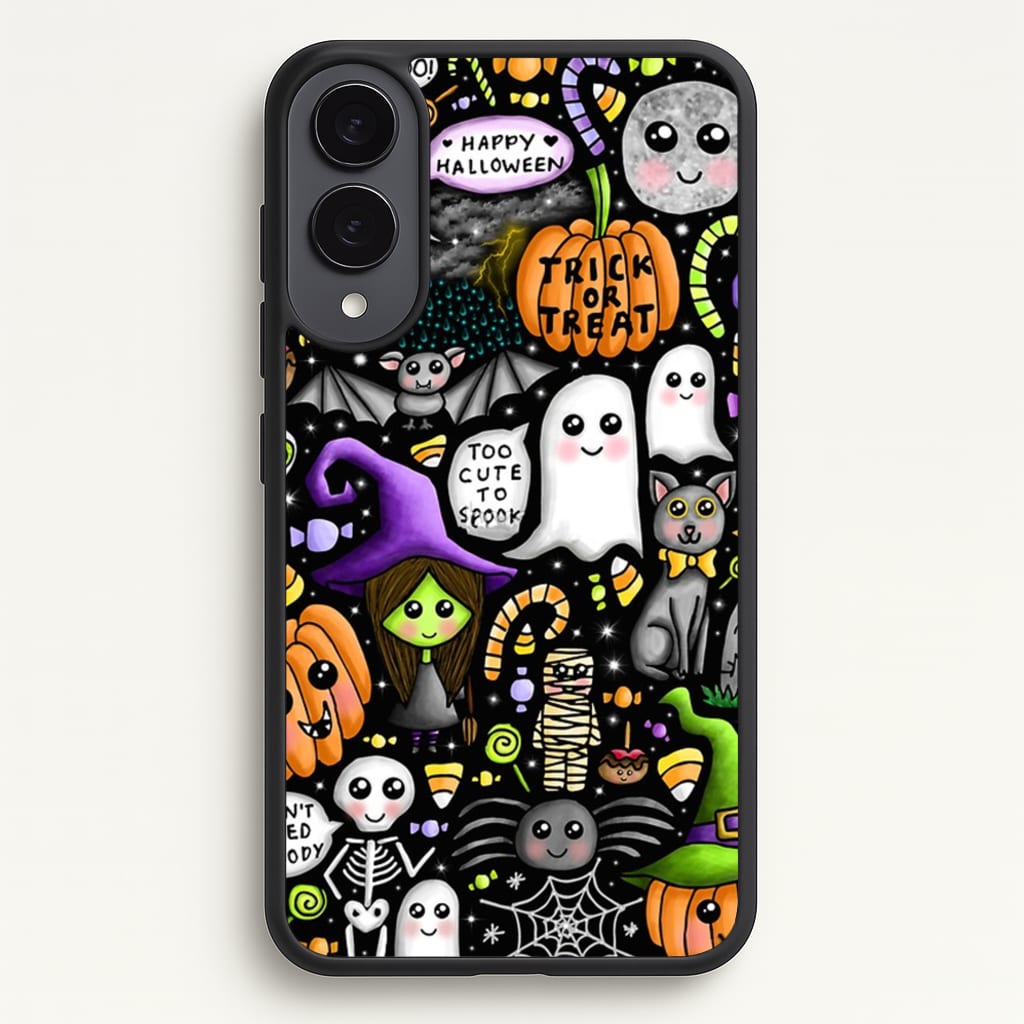 Colourful Halloween Pattern - Phone Case for Galaxy S25 Edge