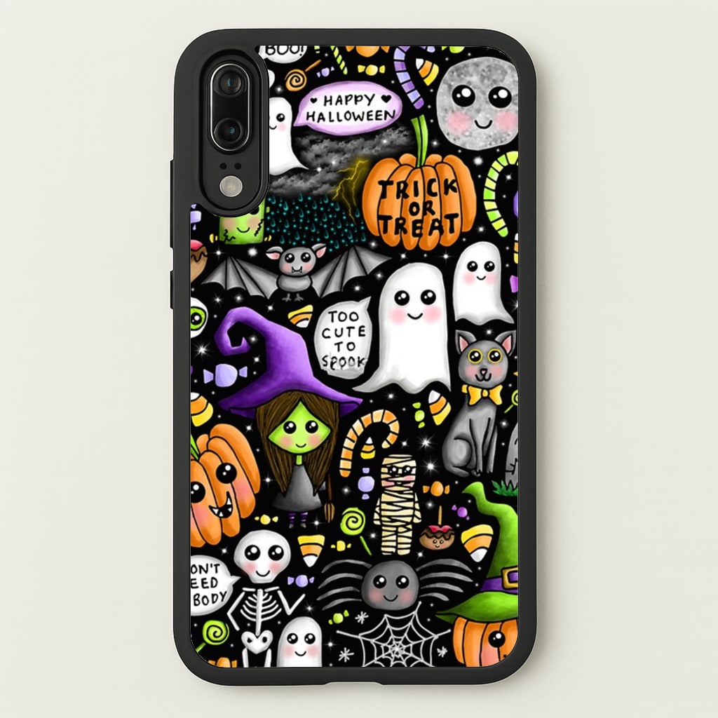 Colourful Halloween Pattern - Phone Case for Huawei P20