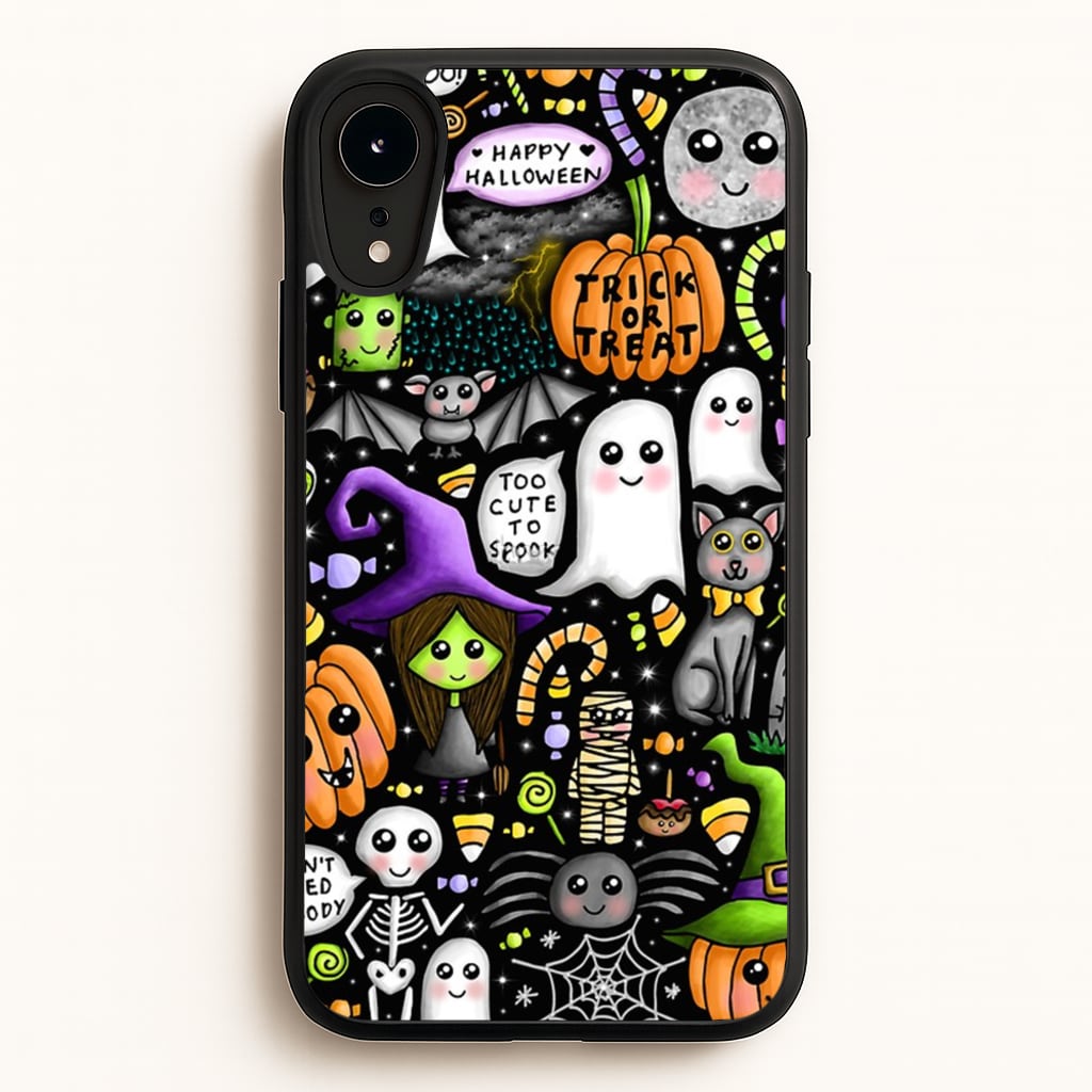 Colourful Halloween Pattern - Phone Case for iPhone XR
