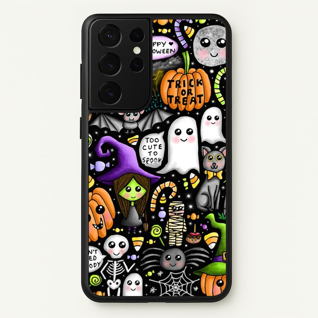 Colourful Halloween Pattern - Phone Case for Galaxy S21 Ultra