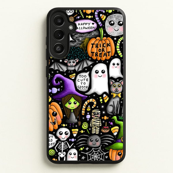 Colourful Halloween Pattern - Phone Case for Galaxy A34