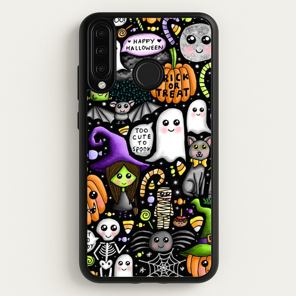 Colourful Halloween Pattern - Phone Case for Huawei P30 Lite