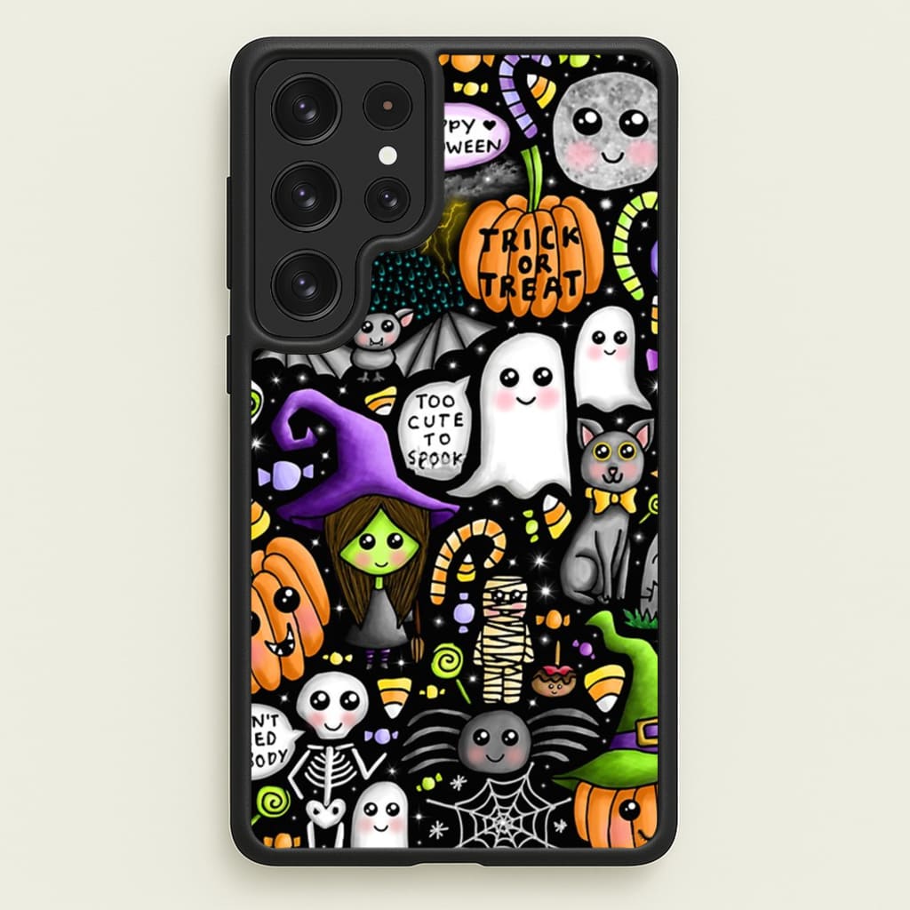 Colourful Halloween Pattern - Phone Case for Galaxy S22 Ultra