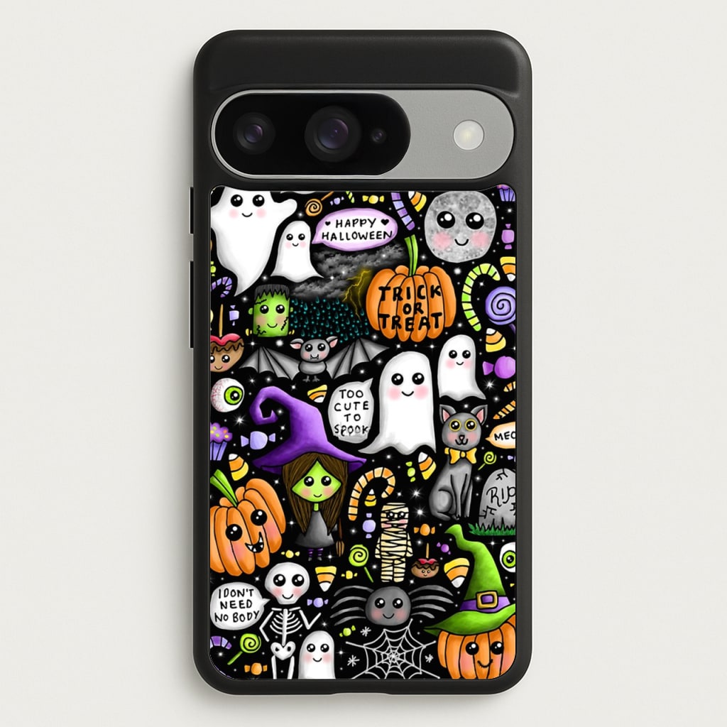 Colourful Halloween Pattern Phone Case for Google Pixel 10 / 10 Pro