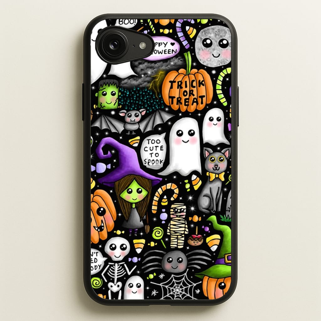 Colourful Halloween Pattern - Phone Case for iPhone 16e