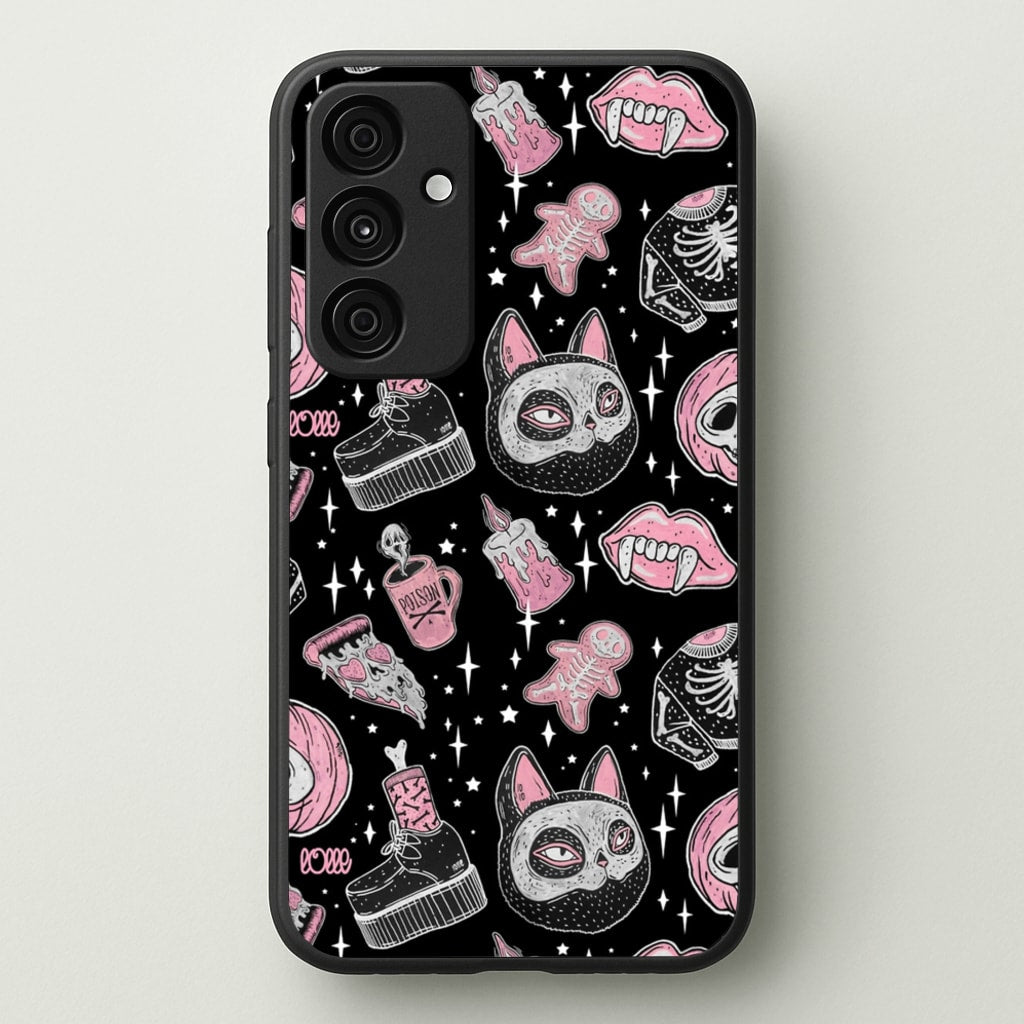 Spooks or Creeps Halloween - Phone Case for Galaxy A55