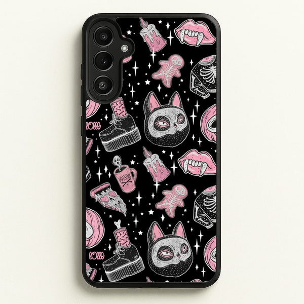 Spooks or Creeps Halloween - Phone Case for Galaxy A34