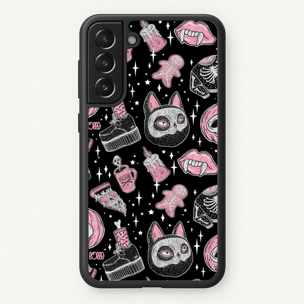 Spooks or Creeps Halloween - Phone Case for Galaxy S21FE