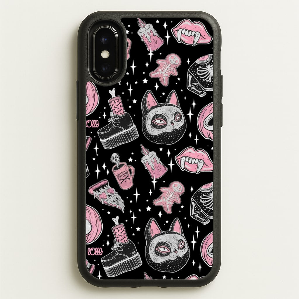 Spooks or Creeps Halloween - Phone Case for iPhone X / XS