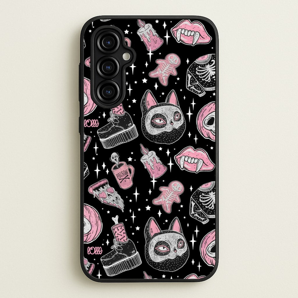 Spooks or Creeps Halloween - Phone Case for Galaxy A54