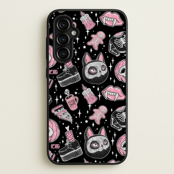 Spooks or Creeps Halloween - Phone Case for Galaxy A54