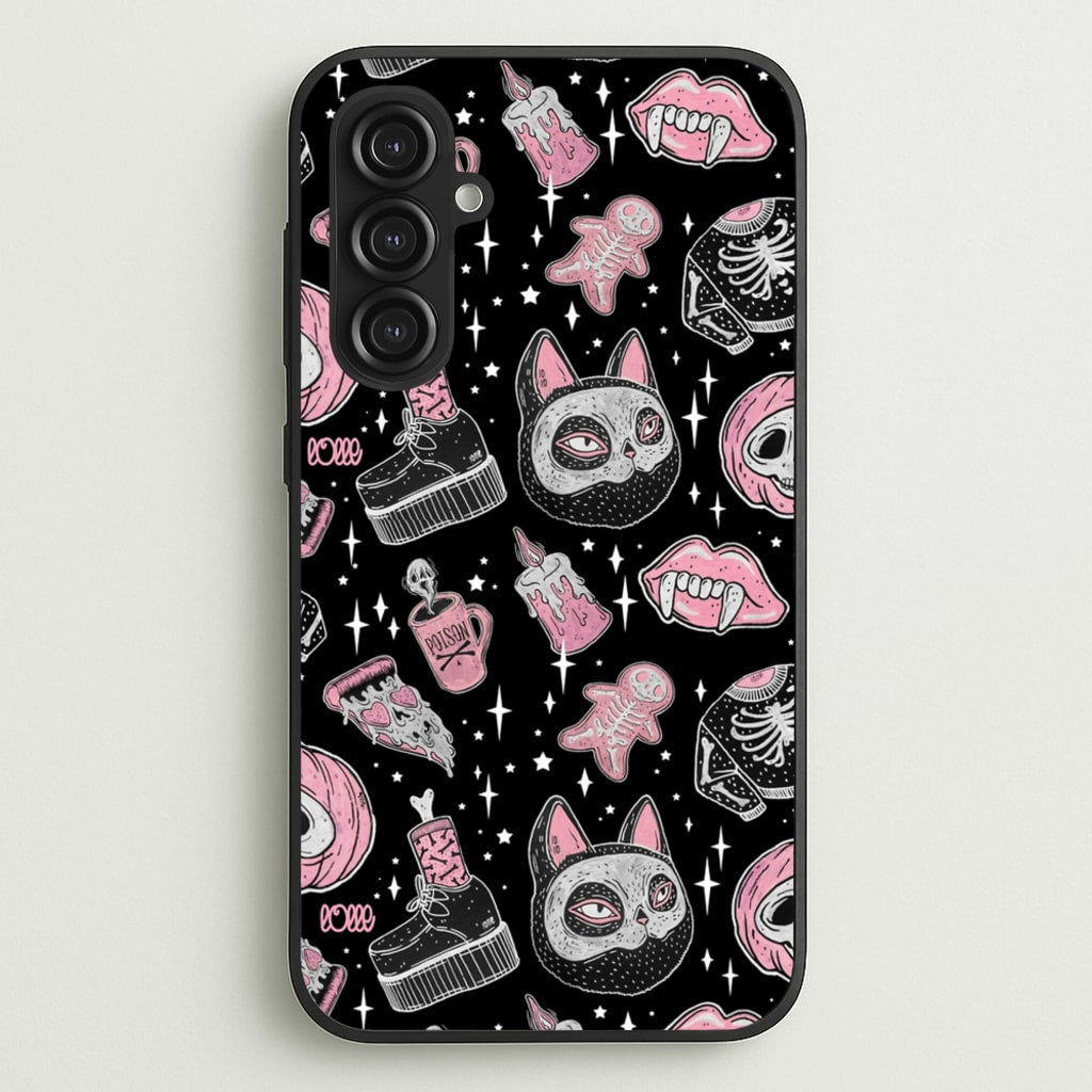 Spooks or Creeps Halloween - Phone Case for Galaxy S23FE