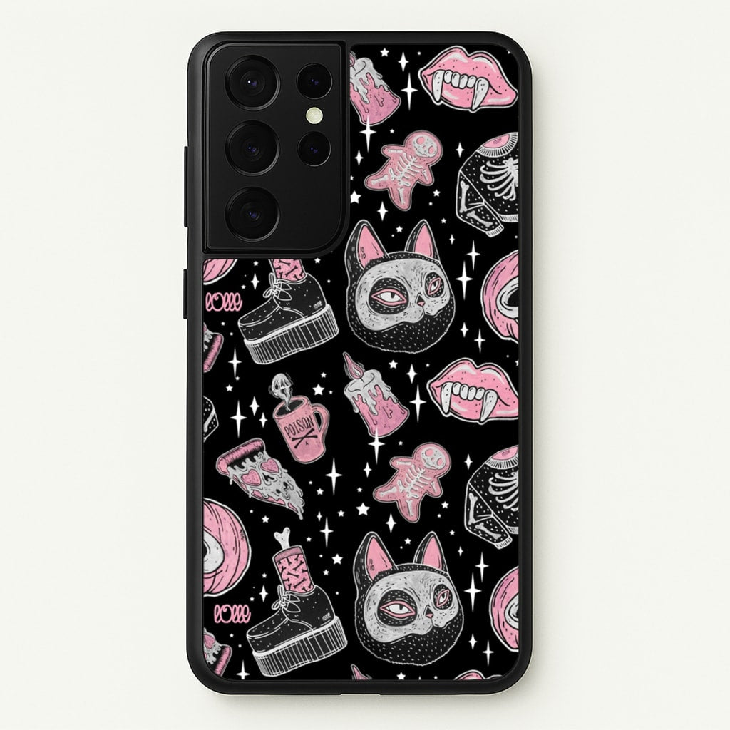 Spooks or Creeps Halloween - Phone Case for Galaxy S21 Ultra