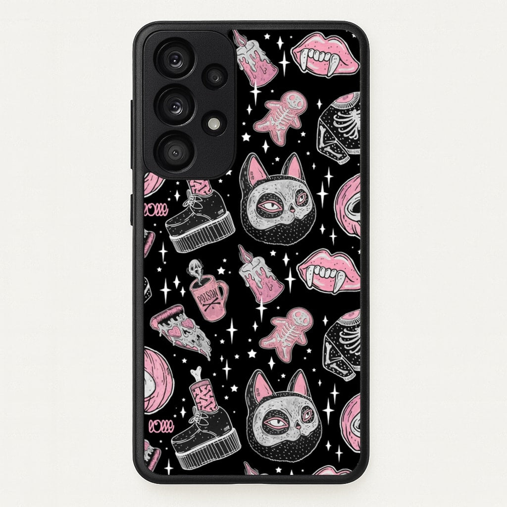 Spooks or Creeps Halloween - Phone Case for Galaxy A53